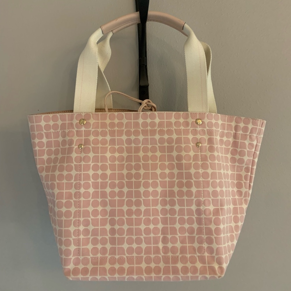 Kate Spade blush pink and cream tote